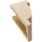 Ekena Millwork 5"W x 5"D x 10"H Wide Alpine Rough Cedar Woodgrain TimberThane Corbel, Primed Tan CORUR05X05X10ALPRCPR - alternate 5